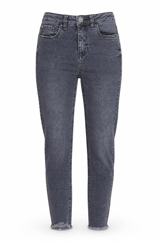 New Look Womens Black  Denim Tapered Jeans Size 6 L27 in