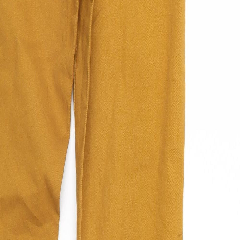 H&M Womens Gold   Trousers  Size 6 L29 in