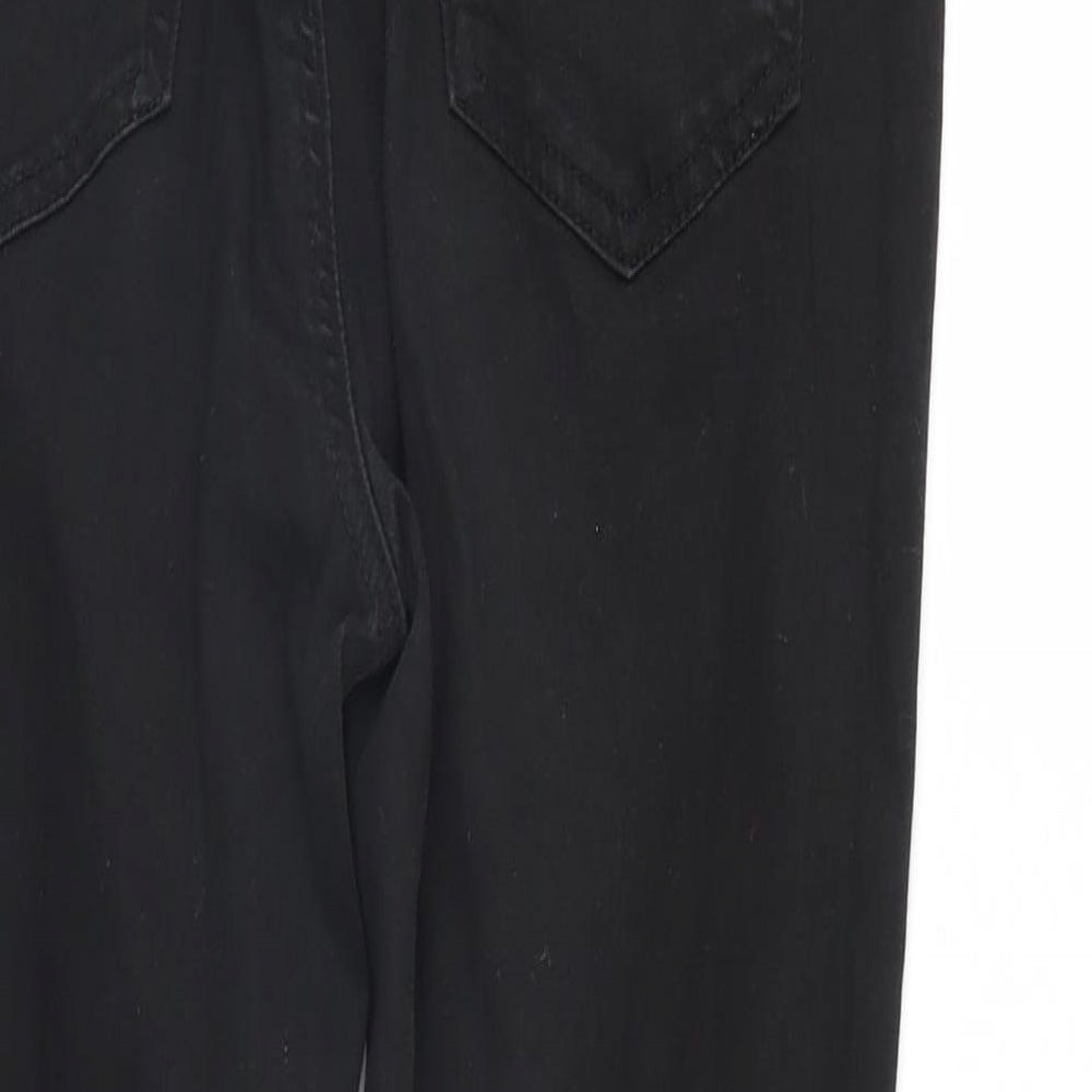 New Look Womens Black  Denim Skinny Jeans Size 12 L24 in