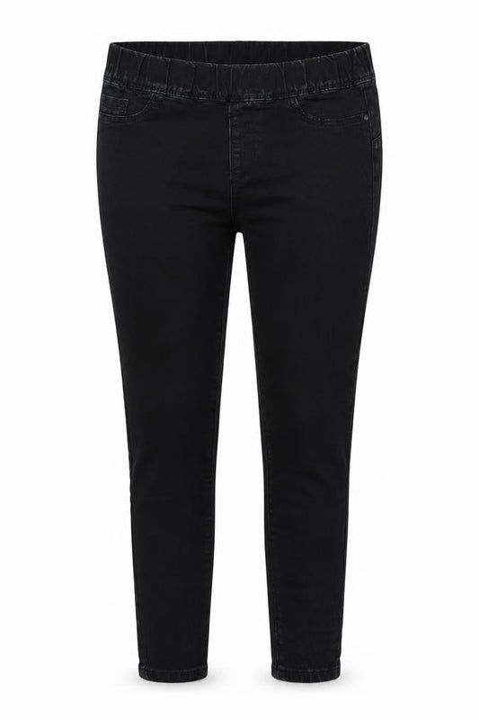 Denim & Co. Womens Black  Denim Jegging Jeans Size 8 L29 in
