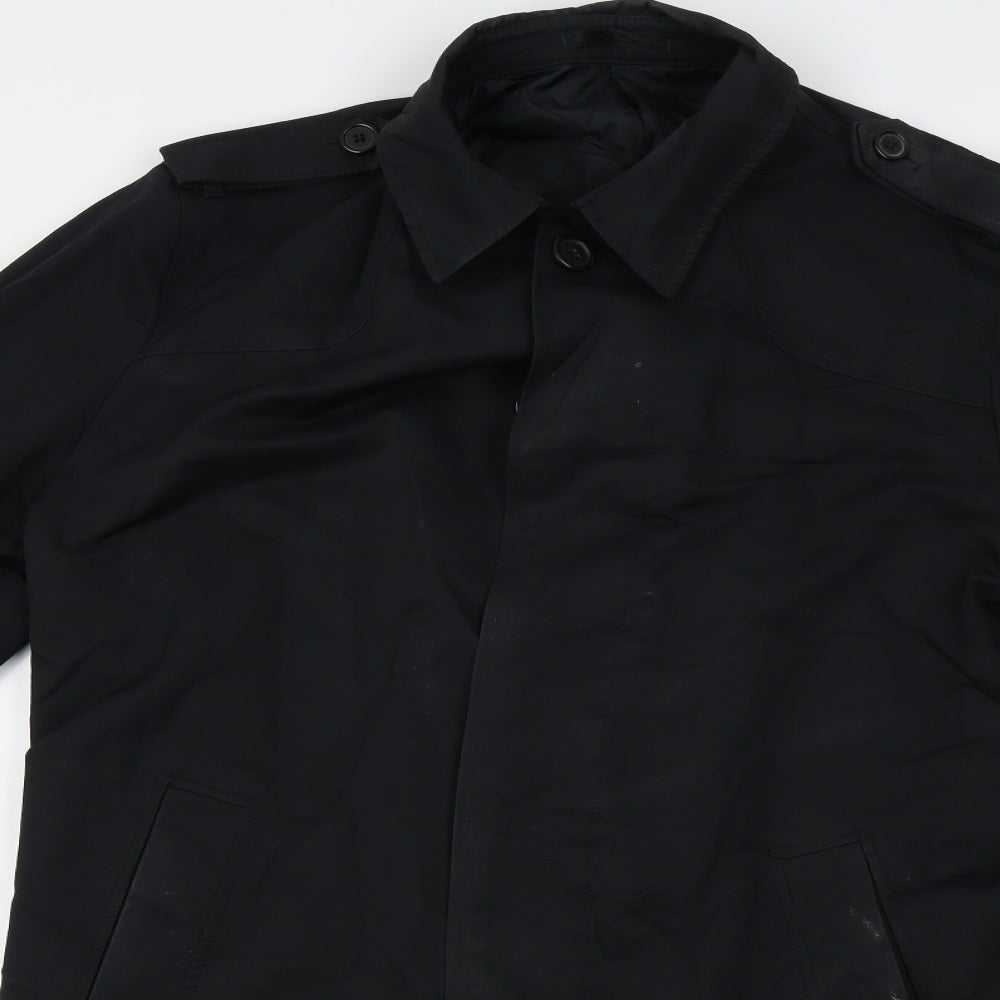 Slaters Womens Black   Overcoat Coat Size L