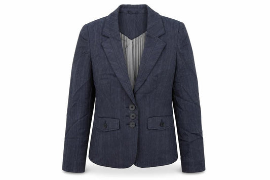 NEXT Womens Blue Striped  Jacket Blazer Size 10