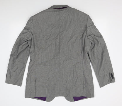 Matalan Mens Grey Check  Jacket Blazer Size 44