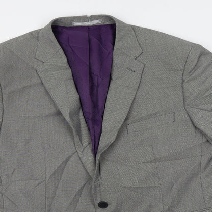 Matalan Mens Grey Check  Jacket Blazer Size 44