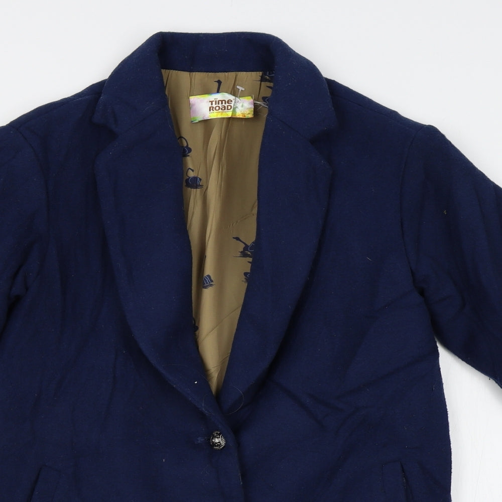 Time Road Womens Blue   Jacket Blazer Size S