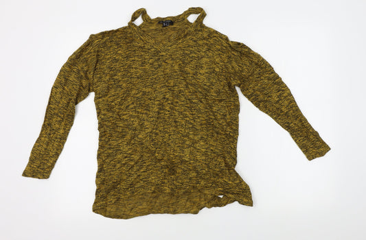 New Look Womens Yellow   Pullover Jumper Size S