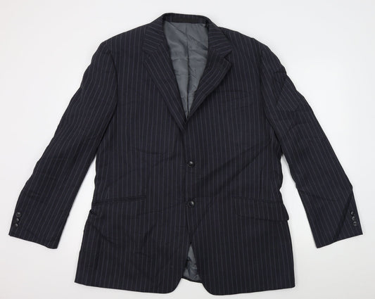 M&S Mens Grey Striped  Jacket Blazer