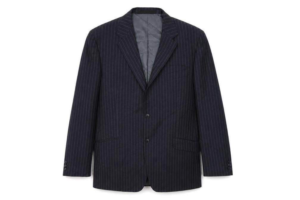 Marks & Spencer Mens Grey Striped  Jacket Blazer