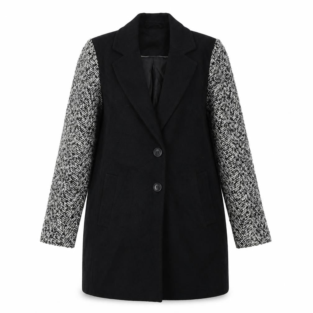 Atmosphere Womens Black   Overcoat Coat Size 10