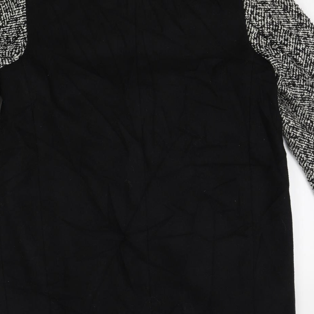 Atmosphere Womens Black   Overcoat Coat Size 10
