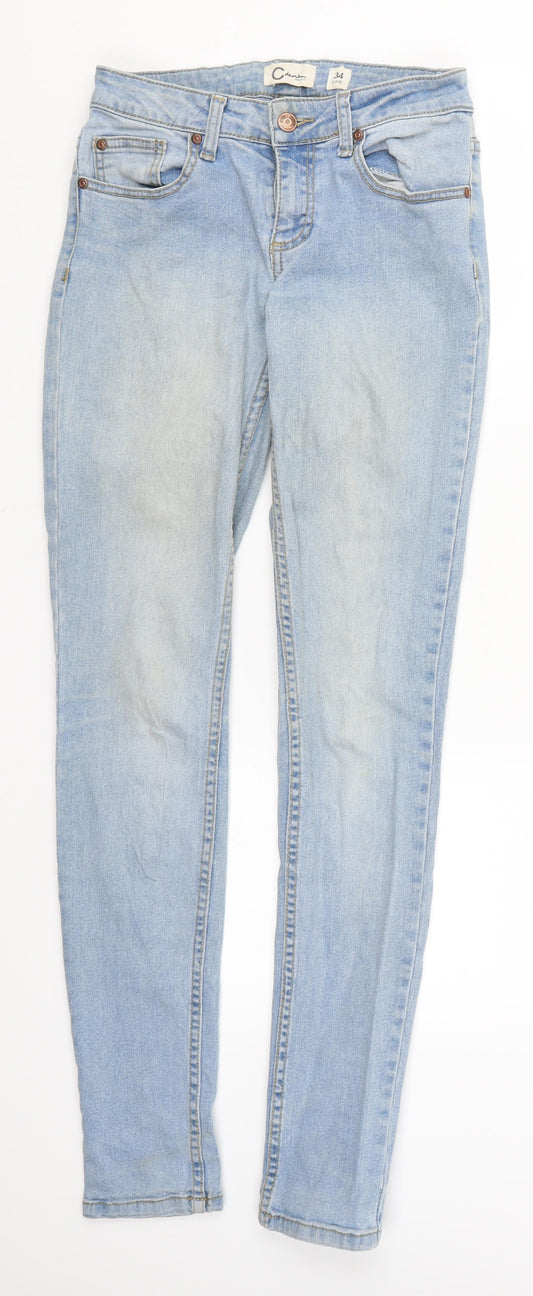 C Denim Womens Blue  Denim Skinny Jeans Size 6 L32 in