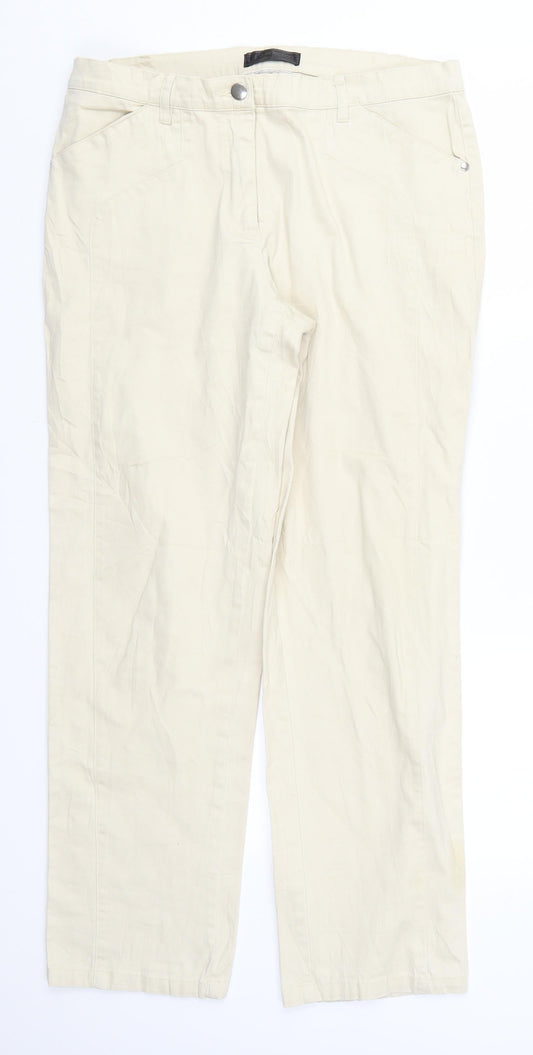 BPC Womens Beige   Chino Trousers Size 32 in L28 in