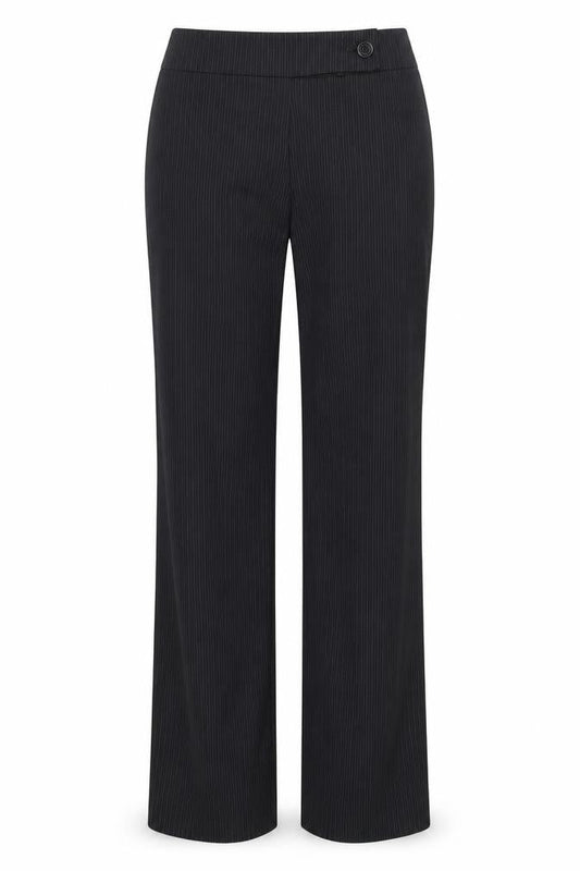 George Womens Black Striped  Trousers  Size 12 L28 in