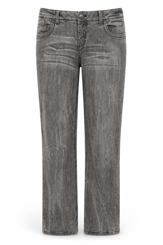 YESYES Womens Grey  Denim Straight Jeans Size 12 L27.5 in