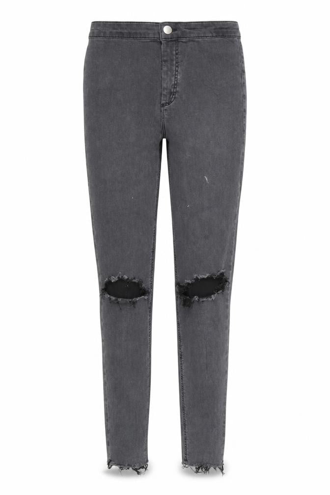 Topshop Womens Grey  Denim Skinny Jeans Size 30 in L26 in