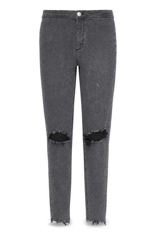 Topshop Womens Grey  Denim Skinny Jeans Size 30 in L26 in