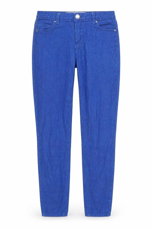 Front view of Denim Co women’s blue denim skinny jeans, size UK 8, 28-inch leg
