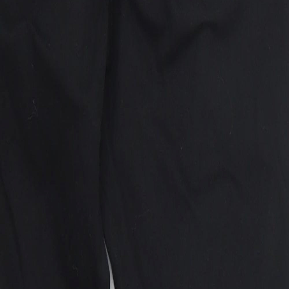 Close-up detail of Denim Co girls’ black denim skinny jeans, size 11-12, years - distressed look