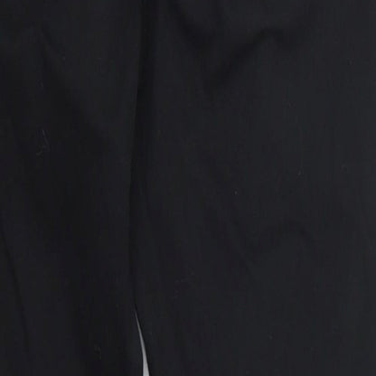 Close-up detail of Denim Co girls’ black denim skinny jeans, size 11-12, years - distressed look