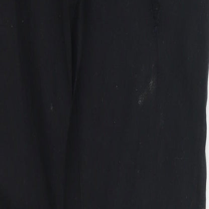 Brand and care label for Denim Co girls’ black denim skinny jeans, size 11-12, years - distressed look