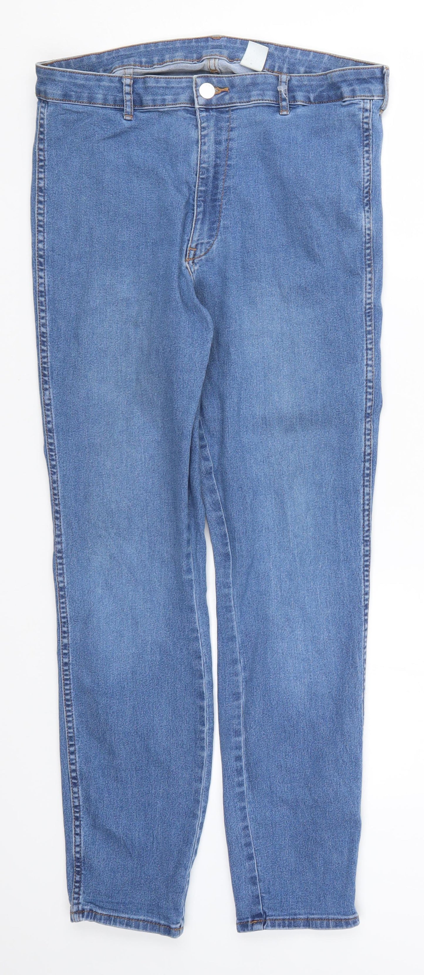 H&M Womens Blue  Denim Skinny Jeans Size 33 in L30 in