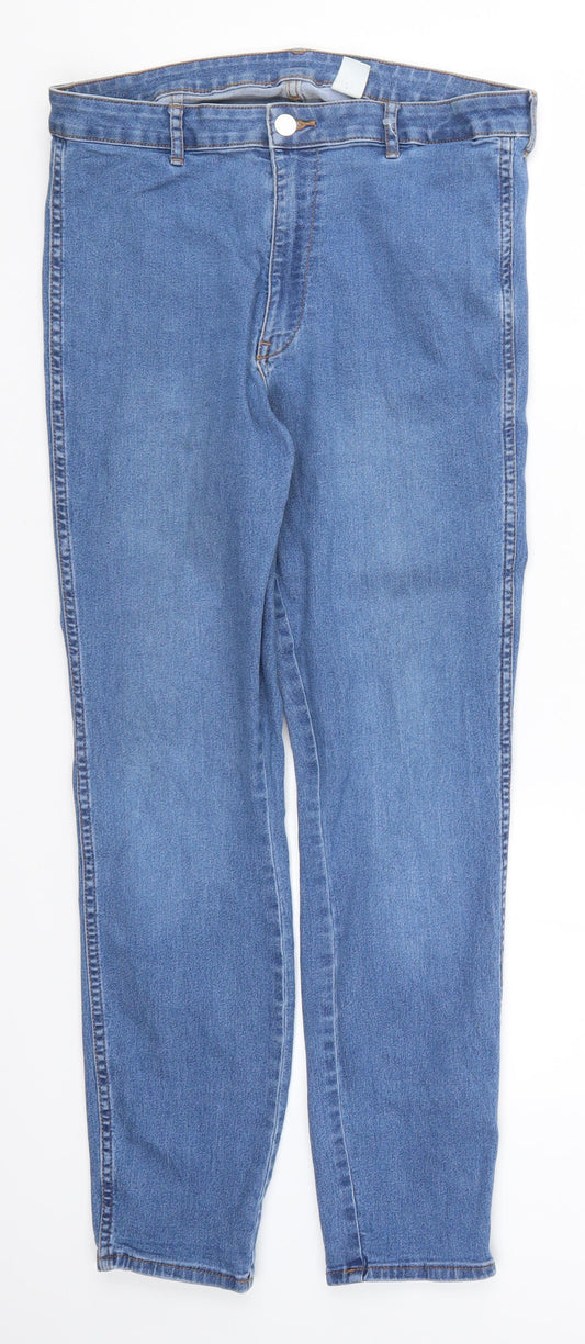 H&M Womens Blue  Denim Skinny Jeans Size 33 in L30 in