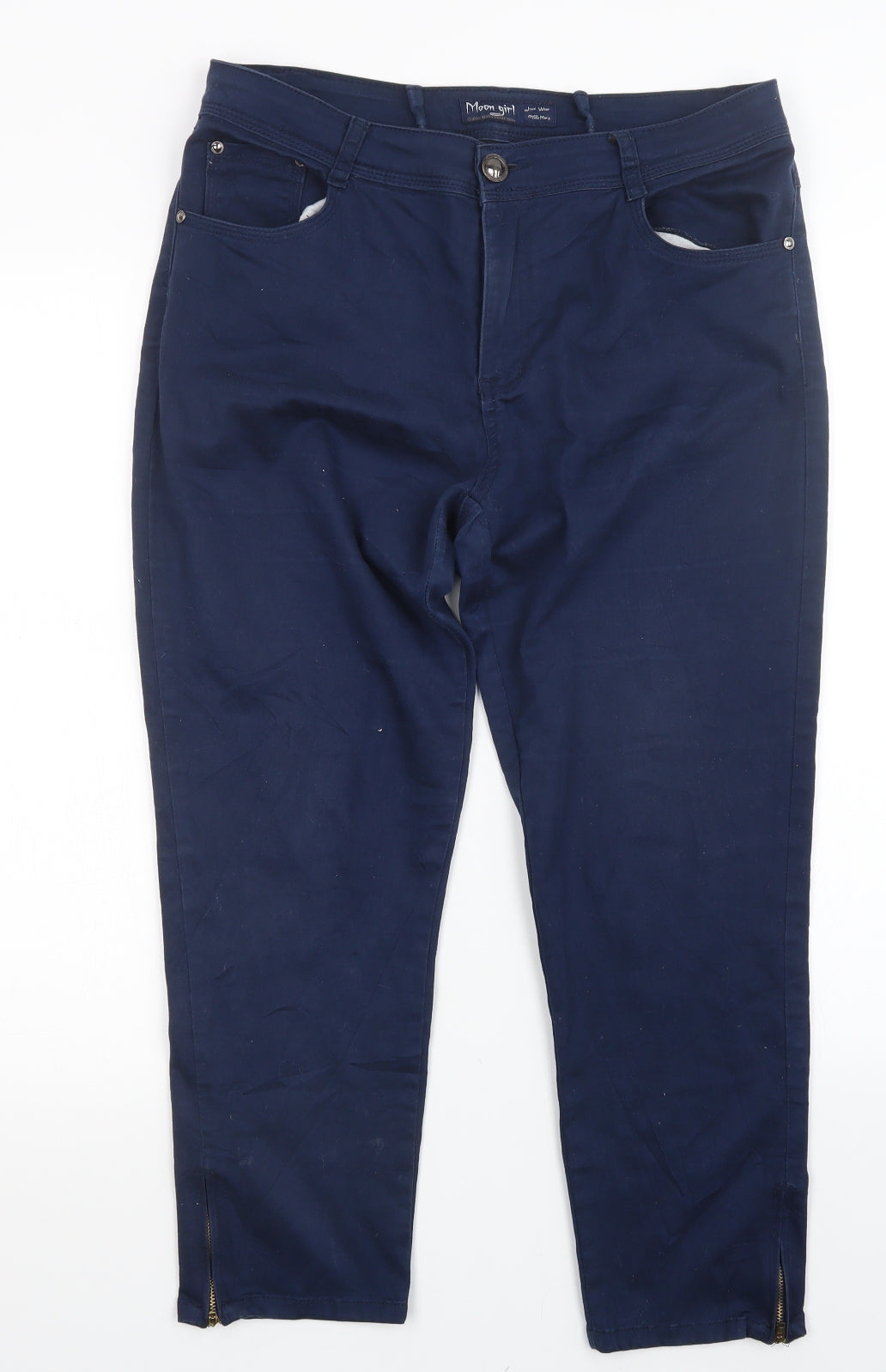 Moon Girl Womens Blue   Trousers  Size 32 in L24.5 in