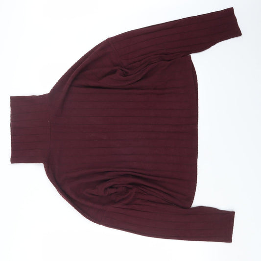 New Look Womens Red   Pullover Jumper Size L