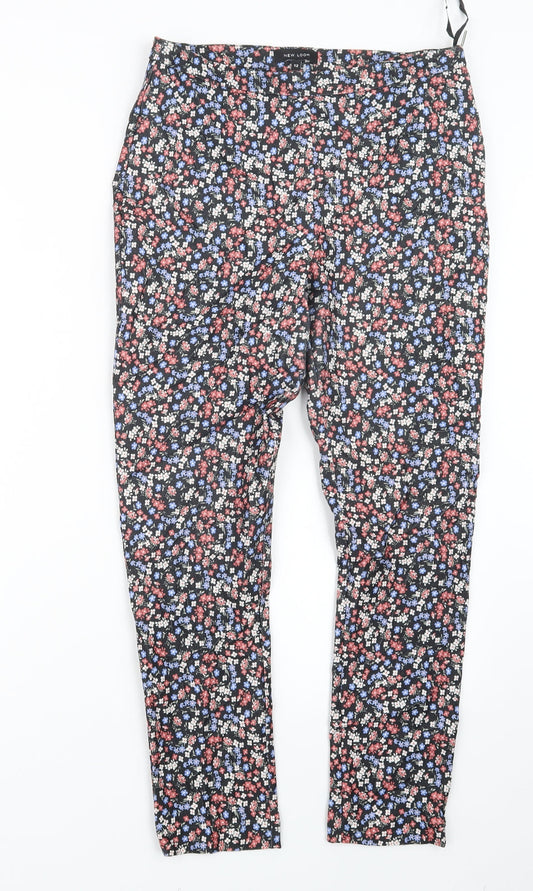 NEXT Womens Pink Floral  Trousers  Size 12 L26 in