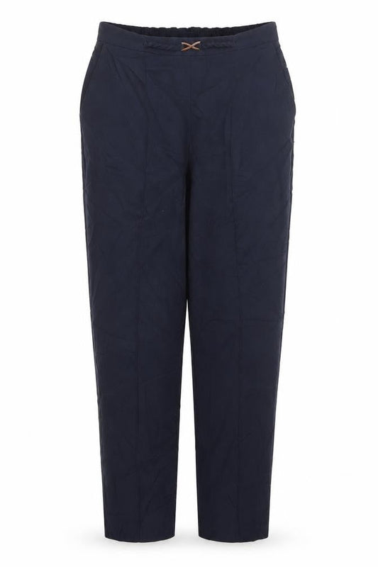 Front view of Papaya women’s blue trousers, size UK 10, 27.5-inch leg