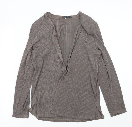 Reflections Womens Brown   Cardigan Jumper Size M