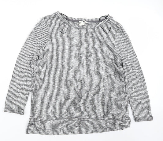 H&M Womens Grey   Pullover Jumper Size M