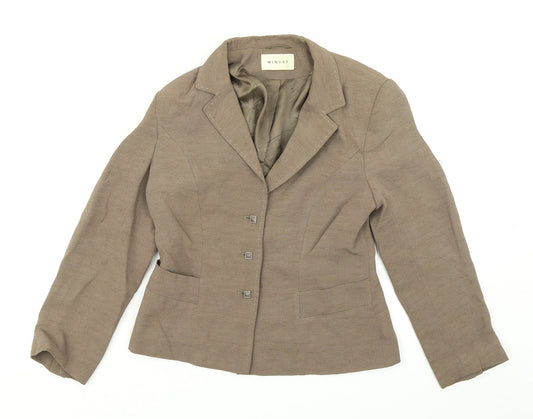 Minuet Womens Brown   Jacket Blazer Size 8