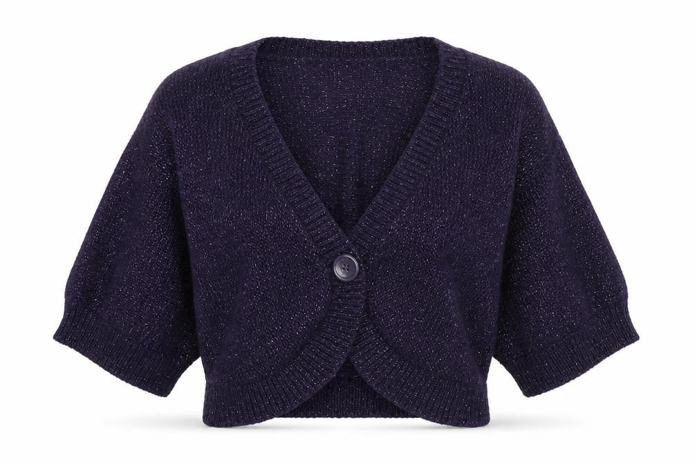 H&M Womens Purple  Knit Cardigan Jumper Size L