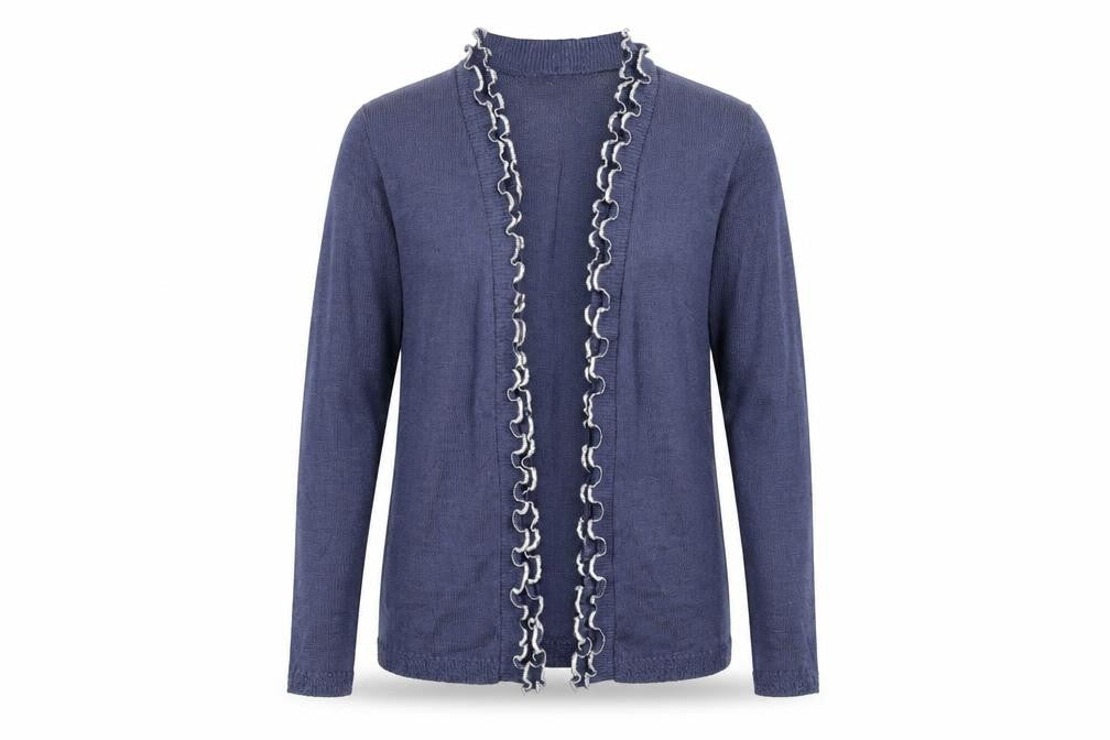 ME Womens Blue  Knit Cardigan Jumper Size M