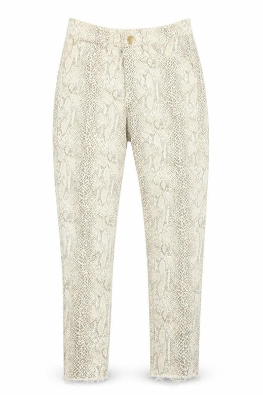 River Island Womens Brown Animal Print Denim Skinny Jeans Size 6 L22 in