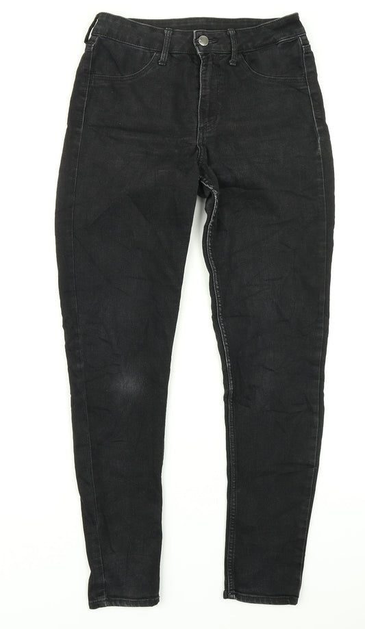 &Denim Womens Black  Denim Skinny Jeans Size 28 in L27 in
