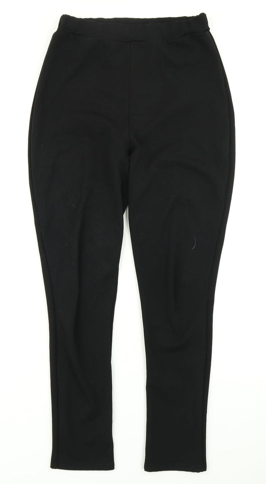 Boohoo Womens Black   Dress Pants Trousers Size 10 L25 in
