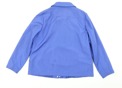 Bonmarché Womens Blue Rain Coat Coat Size M