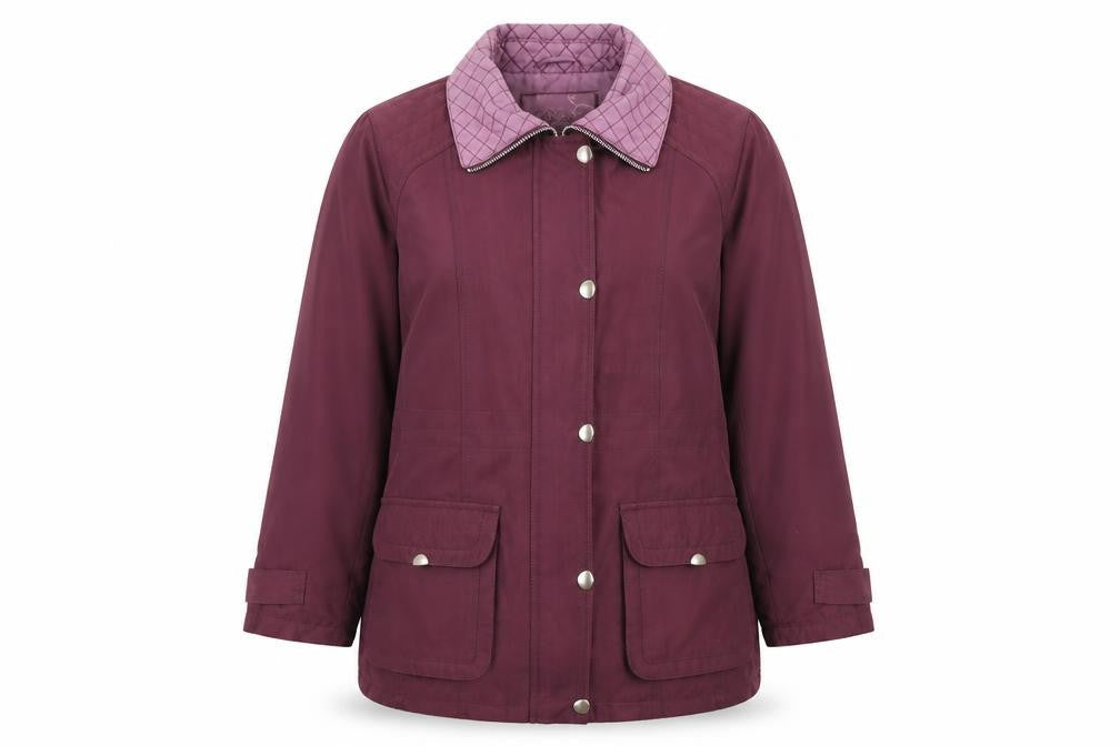 Bonmarché Womens Purple Pea Coat Coat Size M