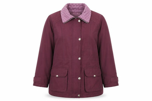 Bonmarché Womens Purple Pea Coat Coat Size M