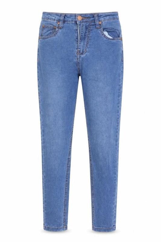 PRETTYLITTLETHING Womens Blue  Denim Skinny Jeans Size 6 L28 in