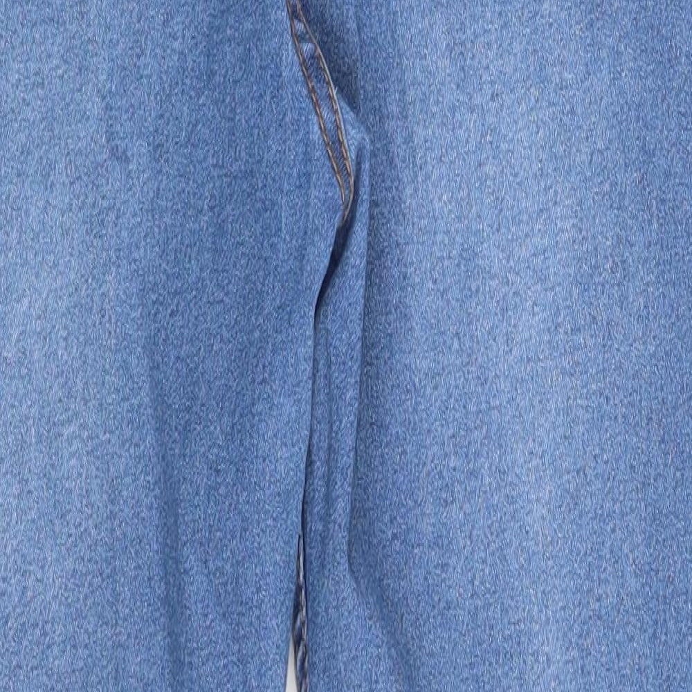 PRETTYLITTLETHING Womens Blue  Denim Skinny Jeans Size 6 L28 in