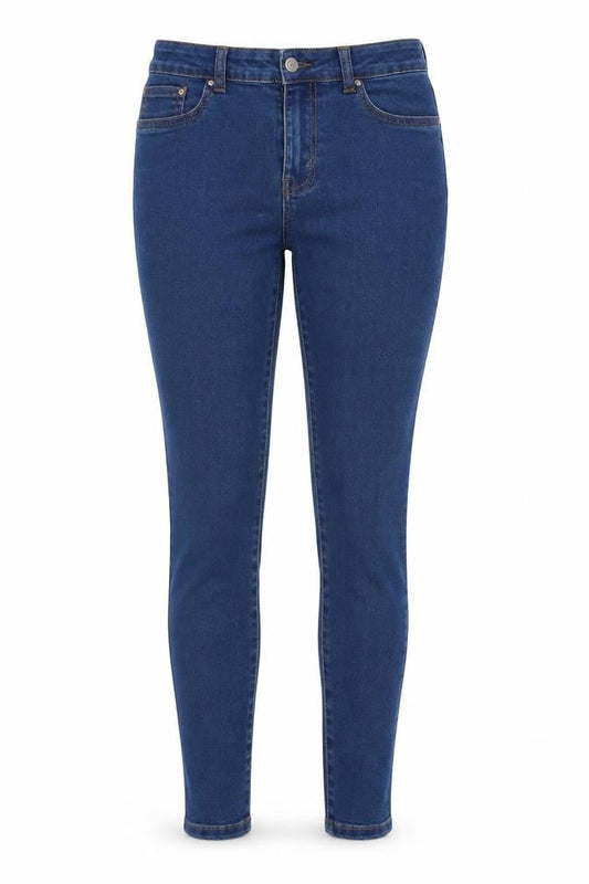 Denim & Co. Womens Blue  Denim Skinny Jeans Size 8 L28.5 in