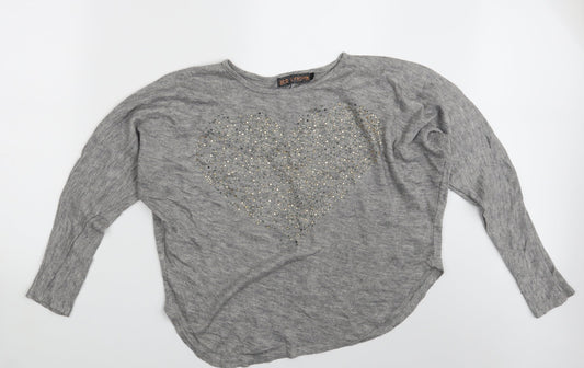 QED London Womens Grey   Pullover Jumper Size S