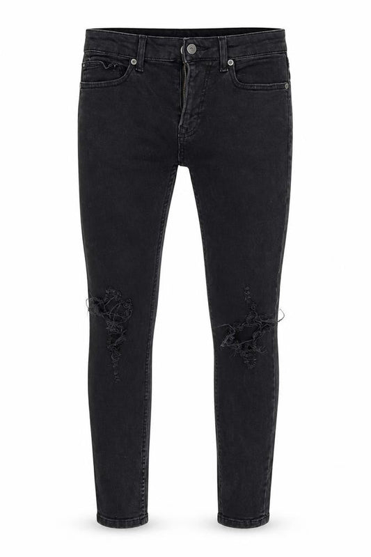 Topman Mens Black  Denim Skinny Jeans Size 30 in L27 in