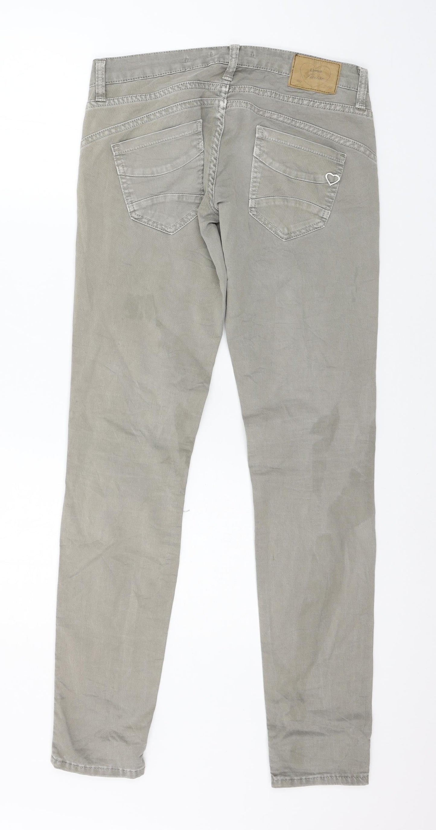 Please Womens Grey   Trousers  Size M L31 in