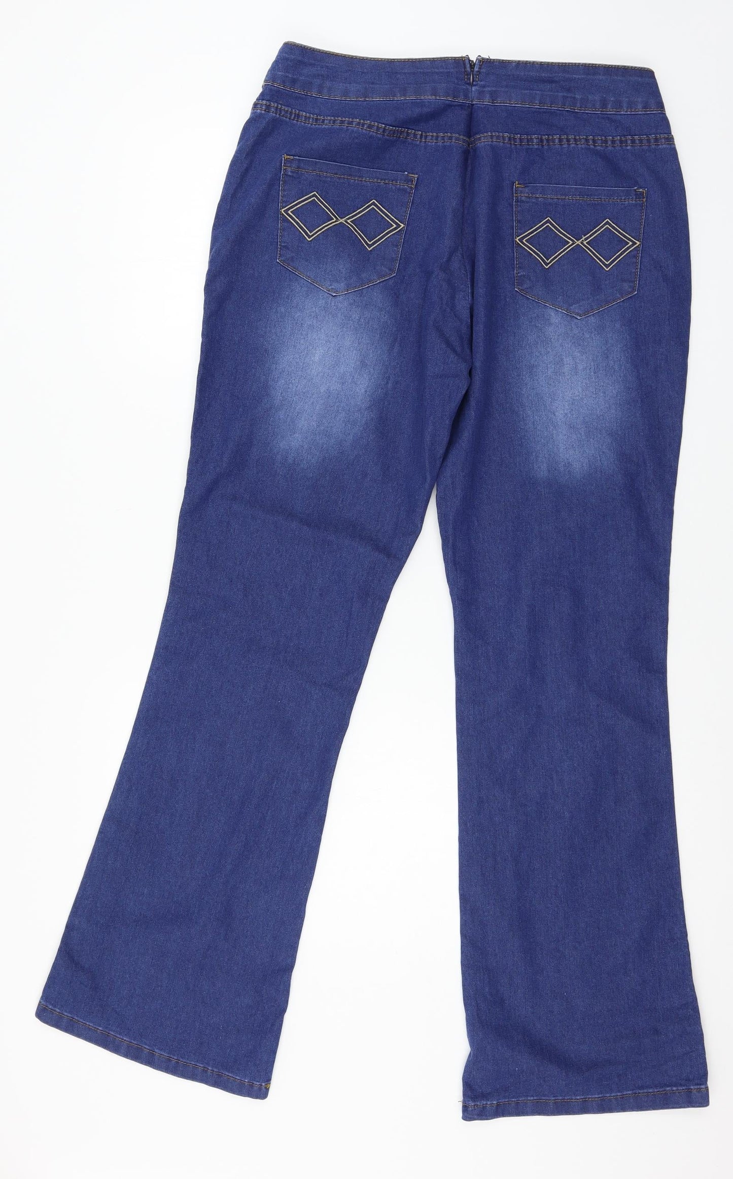 Preworn Womens Blue  Denim Straight Jeans Size L L31 in