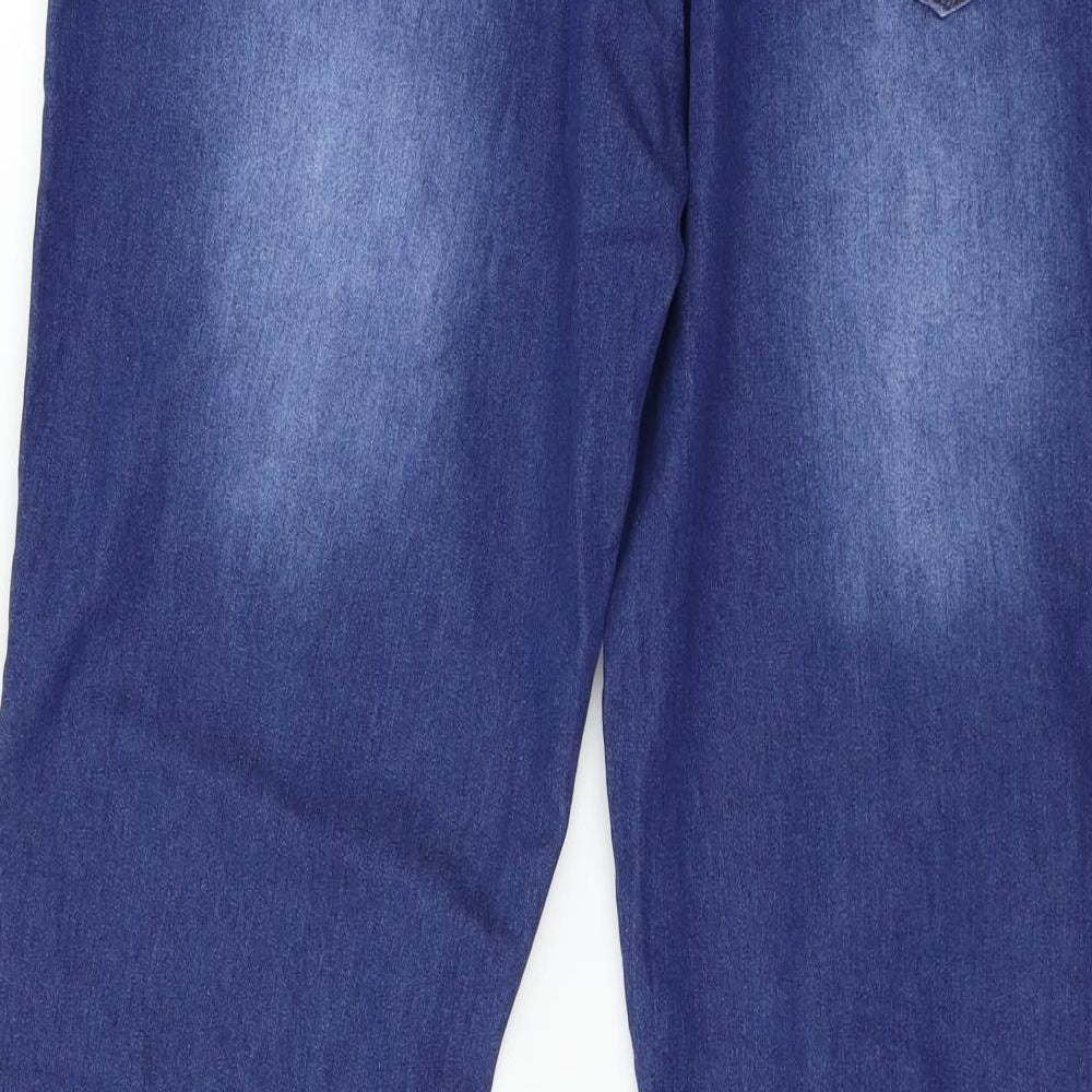 Preworn Womens Blue  Denim Straight Jeans Size L L31 in