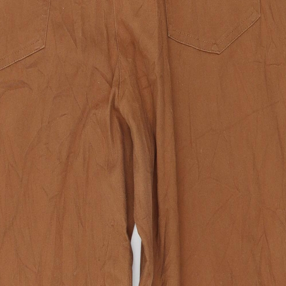 Casual Wear Womens Brown   Cropped Trousers Size 20 L23 in